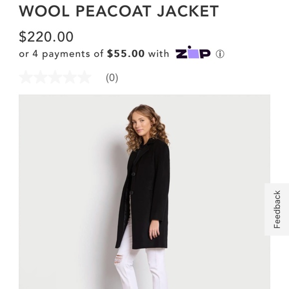 Sam Edelman NWOT navy peacoat. Retail 220. - Picture 1 of 8